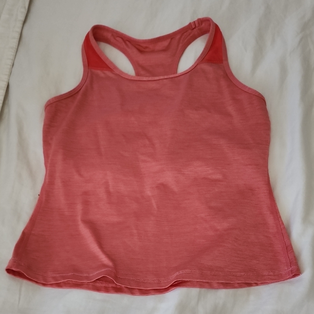 Lululemon Athletica Pink Fitted Crop Tank Top